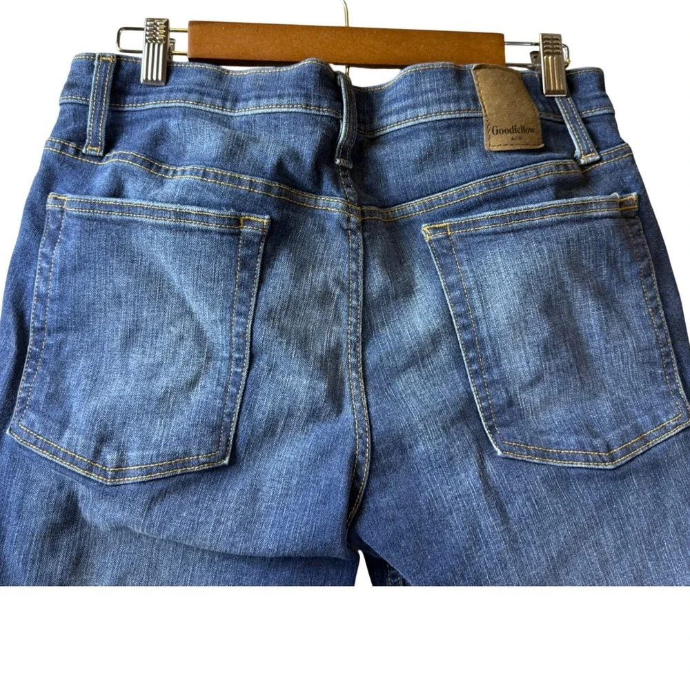 Goodfellow Co Total Flex‎ Mens Blue Distressed Slim Straight Jeans Size 32x30